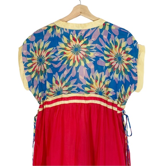 Johnny Was Embroidered Silk Dress Size XS Floral Print - Picture 5 of 9